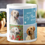Cute DOG MOM Personalised Modern 7 Photo Collage Coffee Mug<br><div class="desc">Introducing our modern and stylish Dog Mum mug, the perfect gift for any dog lover! This chic mug features a modern custom photo collage and the personalised message to show off your love for your furry friend. As a dog mum there's nothing better than snuggling up with your puppy and...</div>