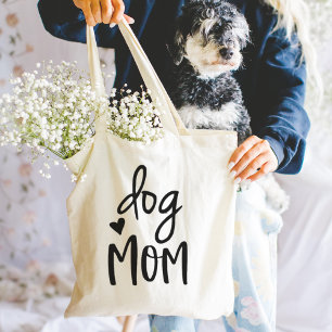 Cute Dog Mom Quote Tote Bag