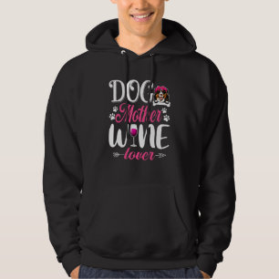 Cute Dog Mother Wine  Bernese Mountain Dog Mother' Hoodie