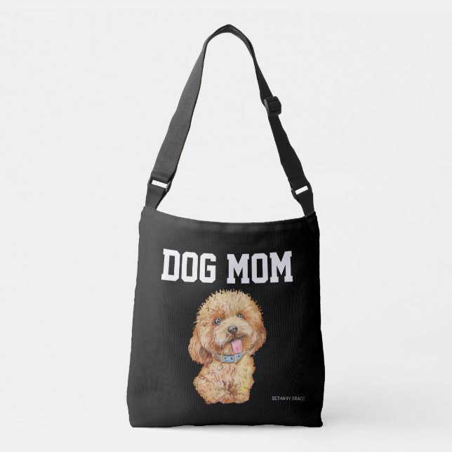 Cute Dog Mum Crossbody Bag (Front)