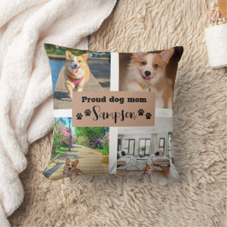 Cute Dog Mum Custom Photo Cushion