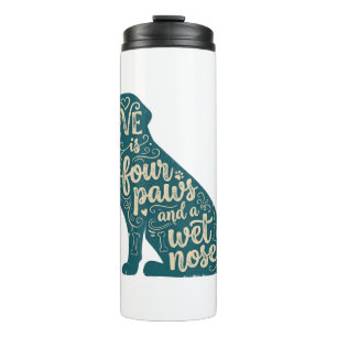 Cute Dog Mum & Dog Dad Gift Thermal Tumbler