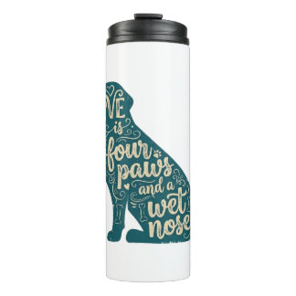 Cute Dog Mum & Dog Dad Gift Thermal Tumbler