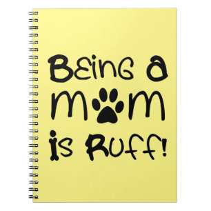 Cute Dog Mum Gift Puppy Lover Puppies Rescue Adopt Notebook