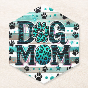 Cute Dog Mum Paper Coaster