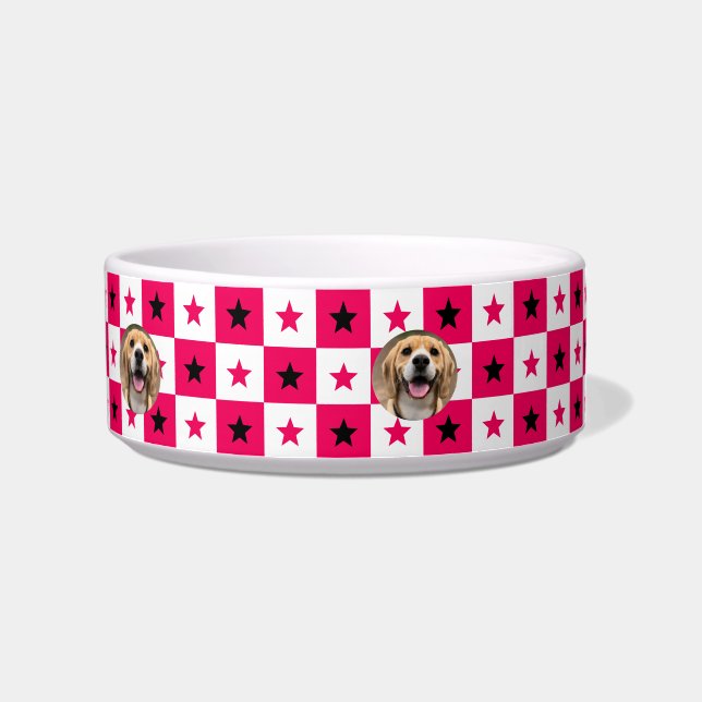 Cute Dog Mum Personalised Custom Name Cat Bowl (Right)