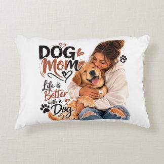 Cute Dog Mum Pillow | Cosy Teddy Bear & Pet Lover
