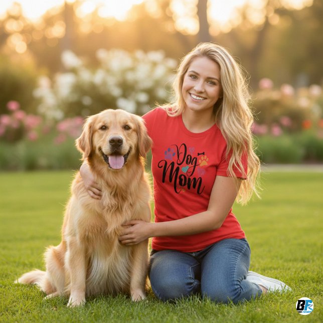 Cute Dog Mum Quote Classic Gift For Mum T-Shirt (Creator Uploaded)