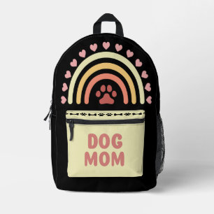 Cute Dog Mum Trendy Design Printed Backpack