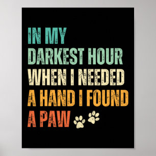 Cute Dog Mum Women Puppies Girl Funny Dog Dad Men Poster