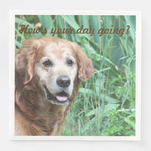 Cute Dog Napkin (Front)