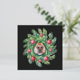 Cute Dog Nose Christmas Dog Mum Party Dogs Lover  Holiday Card