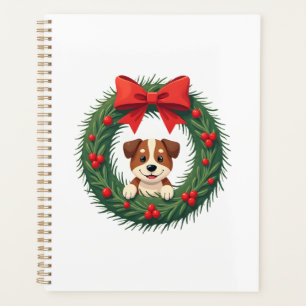 Cute Dog Nose Christmas Wreath Christmas Dog Mum D Planner