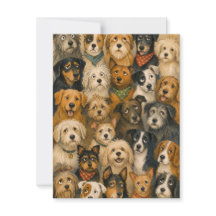 Cute Dog Pack Birthday Card for Dog Lovers