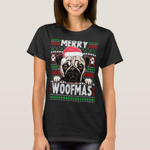 Cute Dog Pajama   Pug Dogs   Christmas T-Shirt