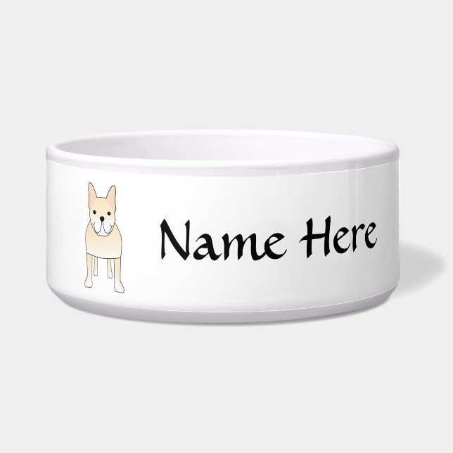 Cute Dog. Pale Cream French Bulldog. (Front)