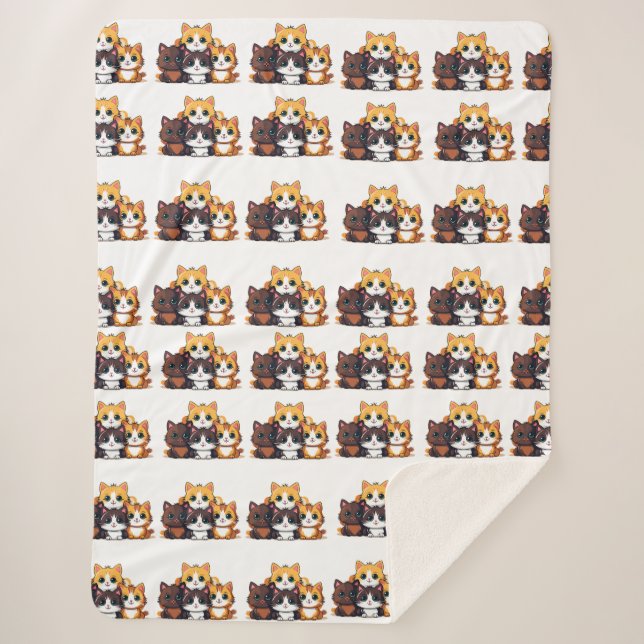 Cute Dog Pattern Blanket (Front)