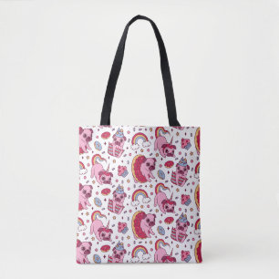 Cute dog pattern for dog lovers tote bag