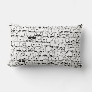 Cute Dog Pattern  Lumbar Cushion