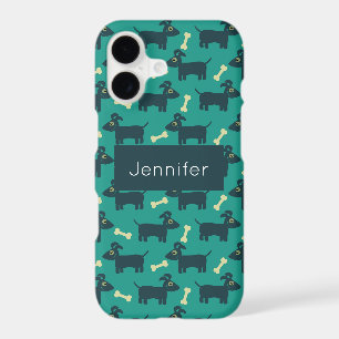 Cute Dog Pattern with Floppy Ears & Bone Custom