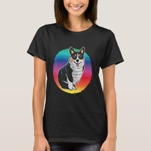 Cute Dog Pembroke Welsh Corgi Tri Colour T-Shirt