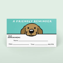 Cute Dog Pet Care Appointment Reminder Veterinary