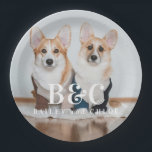 Cute Dog Pet Photo with Name Paper Plate<br><div class="desc">Cute Dog Pet Photo with Name Paper Plates</div>