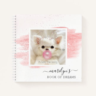Cute Dog Photo Keepsake | Sparkle The Tiny Chi  Notebook