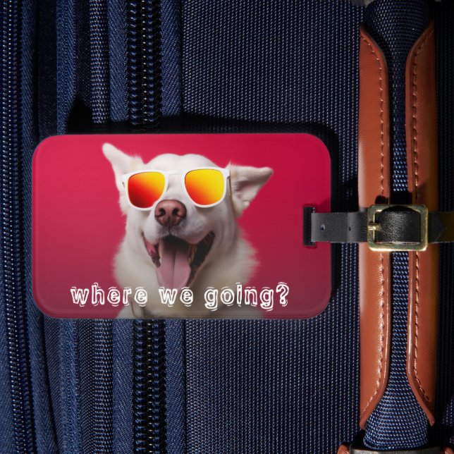 Cute Dog Photo Luggage Tag (Front Insitu 4)