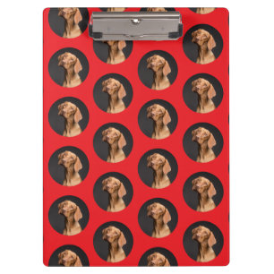 Cute Dog Photo Modern Clipboard