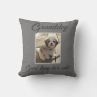 Cute dog pillow for grandparents