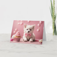 Cute Dog Pink Funny Humour Congratulations