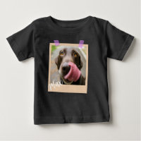 Cute Dog Polaroid Style Photo Art