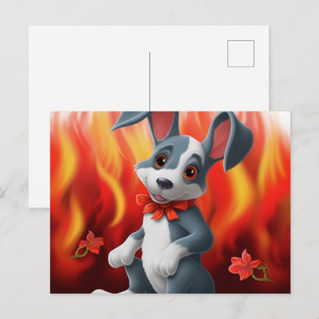 Cute Dog Postcard (Front/Back)