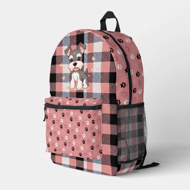 Cute Dog Print Cut Sew Bag (Back Corner Right)
