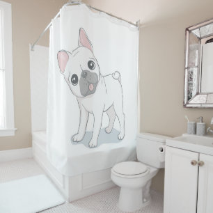 Cute Dog Puppy   Gift For Dog Lovers Shower Curtain