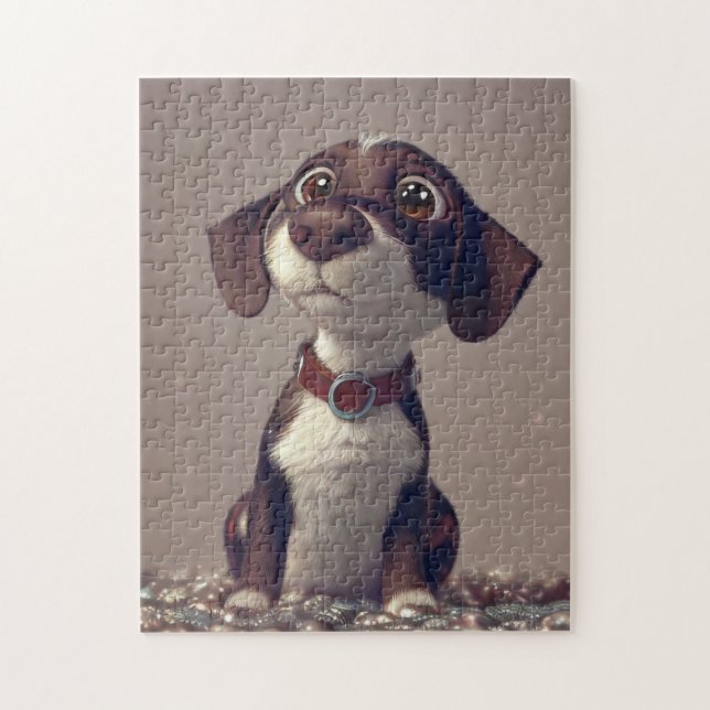 Cute Dog Puzzle: Fun & Challenging for All Ages Jigsaw Puzzle (Vertical)