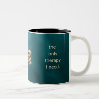 Cute Dog Reading Mug Gift for Readers - Two Tone