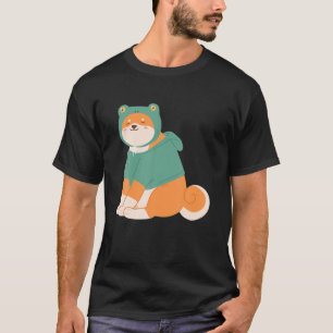Cute Dog, Shiba Inu In Frog Costume T-Shirt