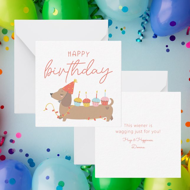 Cute Dog Simple Happy Birthday Card (Creator Uploaded)