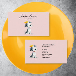 Cute Dog Sitter, Puppy Pet Groomer, Veterinary Business Card