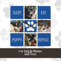 Cute Dog Sleep Eat Repeat Animal Lover's Modern 