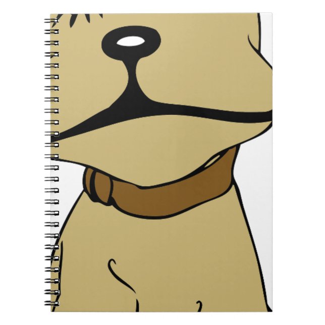 Cute Dog Spiral Notebook (Front)