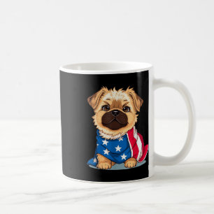Cute Dog Summer Flag Us Memorial Day Coffee Mug
