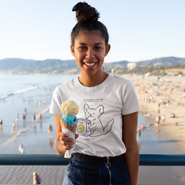 Cute dog summer Lovin hello sunshine T-Shirt (Creator Uploaded)