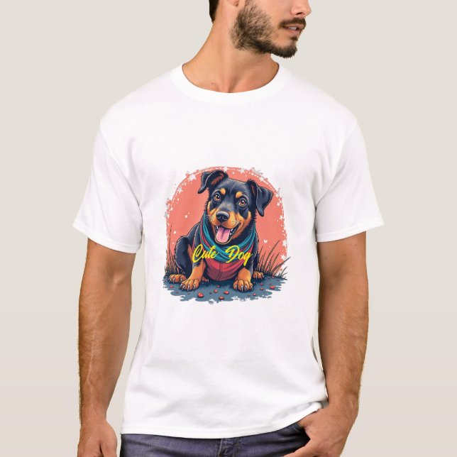 Cute Dog T-Shirt (Front)