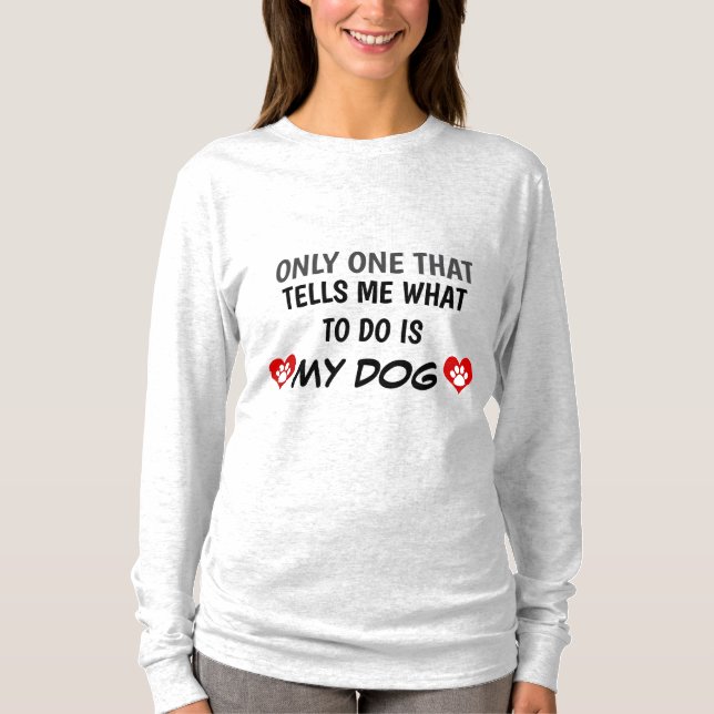 Cute dog text saying T-Shirt (Front)