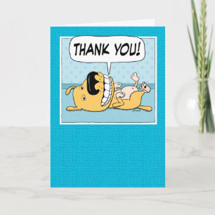 Cute Dog Thank You Card
