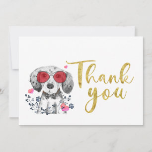 cute dog Thank You Card