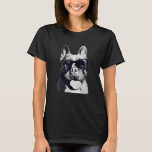 Cute Dog Tongue Out Retro French Bulldog T-Shirt